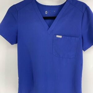 Figs scrub set in purple/blue